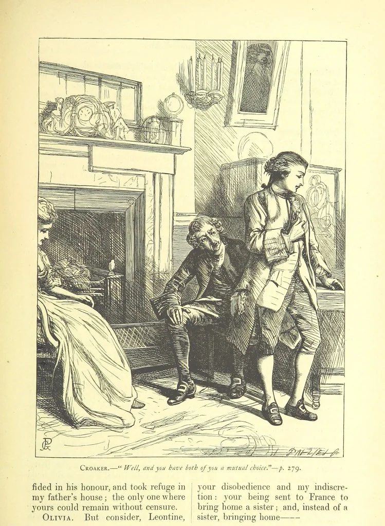 An illustration from Dalziels' Illustrated Goldsmith ... With one hundred pictures drawn by G. J. Pinwell, engraved by the brothers Dalziel, 1865, leaf 301