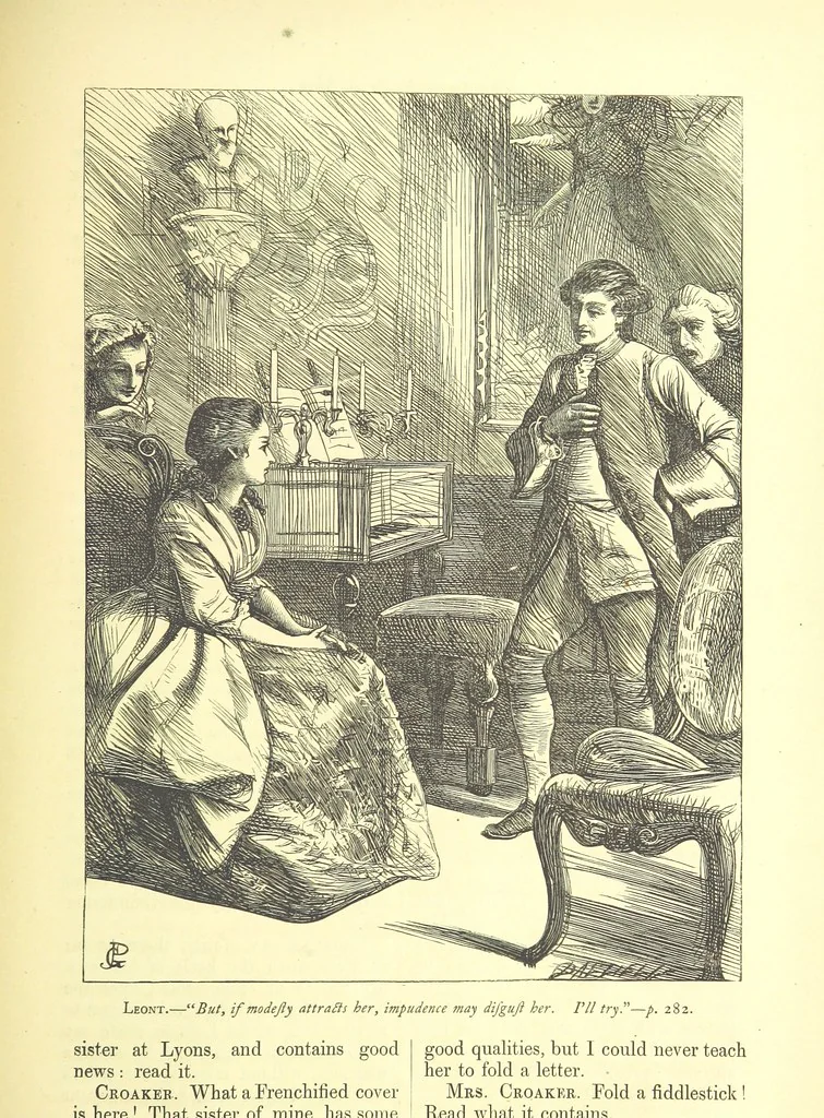 An illustration from Dalziels' Illustrated Goldsmith ... With one hundred pictures drawn by G. J. Pinwell, engraved by the brothers Dalziel, 1865, leaf 307