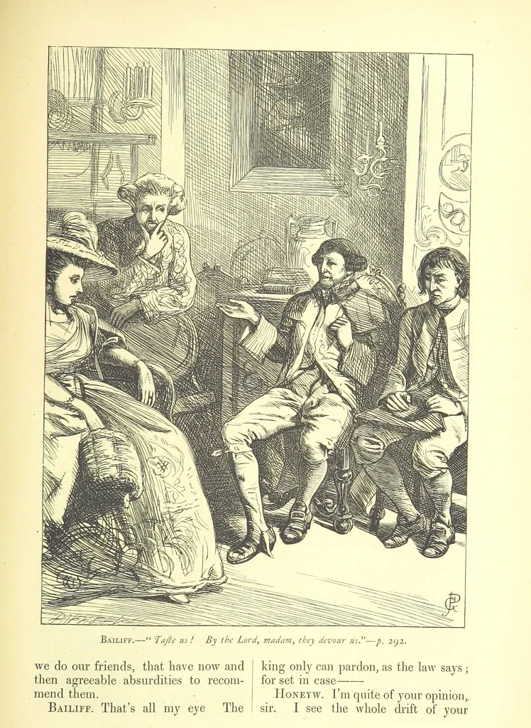 An illustration from Dalziels' Illustrated Goldsmith ... With one hundred pictures drawn by G. J. Pinwell, engraved by the brothers Dalziel, 1865, leaf 317