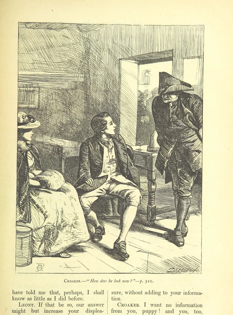 An illustration from Dalziels' Illustrated Goldsmith ... With one hundred pictures drawn by G. J. Pinwell, engraved by the brothers Dalziel, 1865, leaf 335