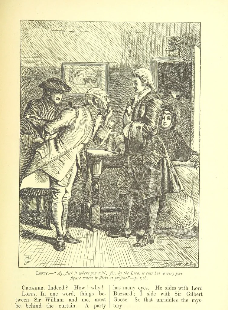An illustration from Dalziels' Illustrated Goldsmith ... With one hundred pictures drawn by G. J. Pinwell, engraved by the brothers Dalziel, 1865, leaf 341