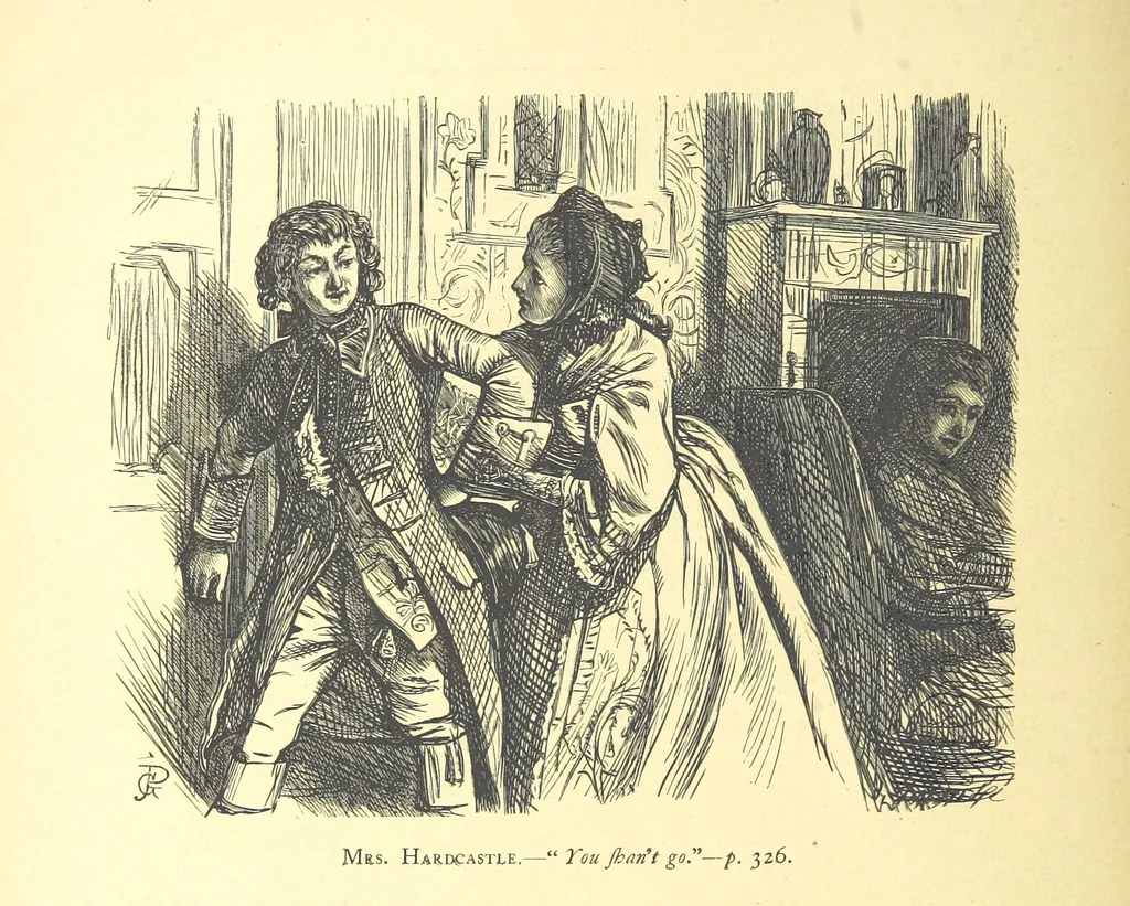 An illustration from Dalziels' Illustrated Goldsmith ... With one hundred pictures drawn by G. J. Pinwell, engraved by the brothers Dalziel, 1865, leaf 348
