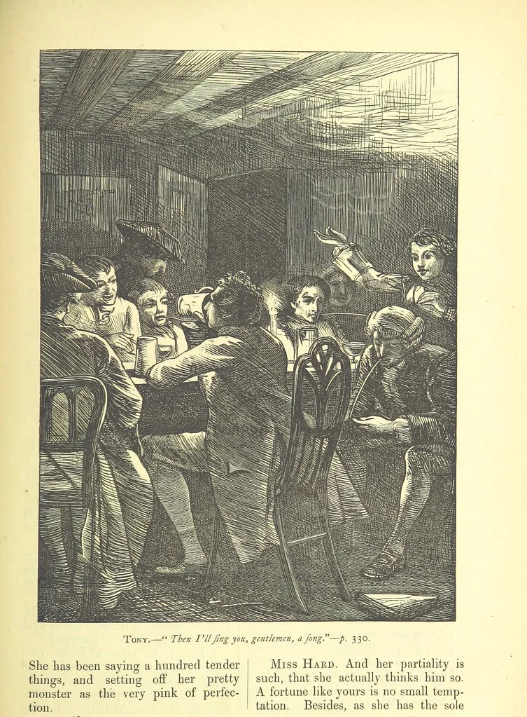 An illustration from Dalziels' Illustrated Goldsmith ... With one hundred pictures drawn by G. J. Pinwell, engraved by the brothers Dalziel, 1865, leaf 353