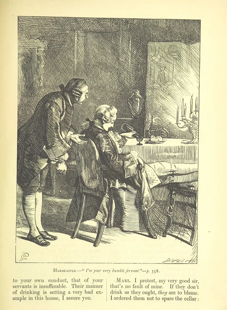 An illustration from Dalziels' Illustrated Goldsmith ... With one hundred pictures drawn by G. J. Pinwell, engraved by the brothers Dalziel, 1865, leaf 383
