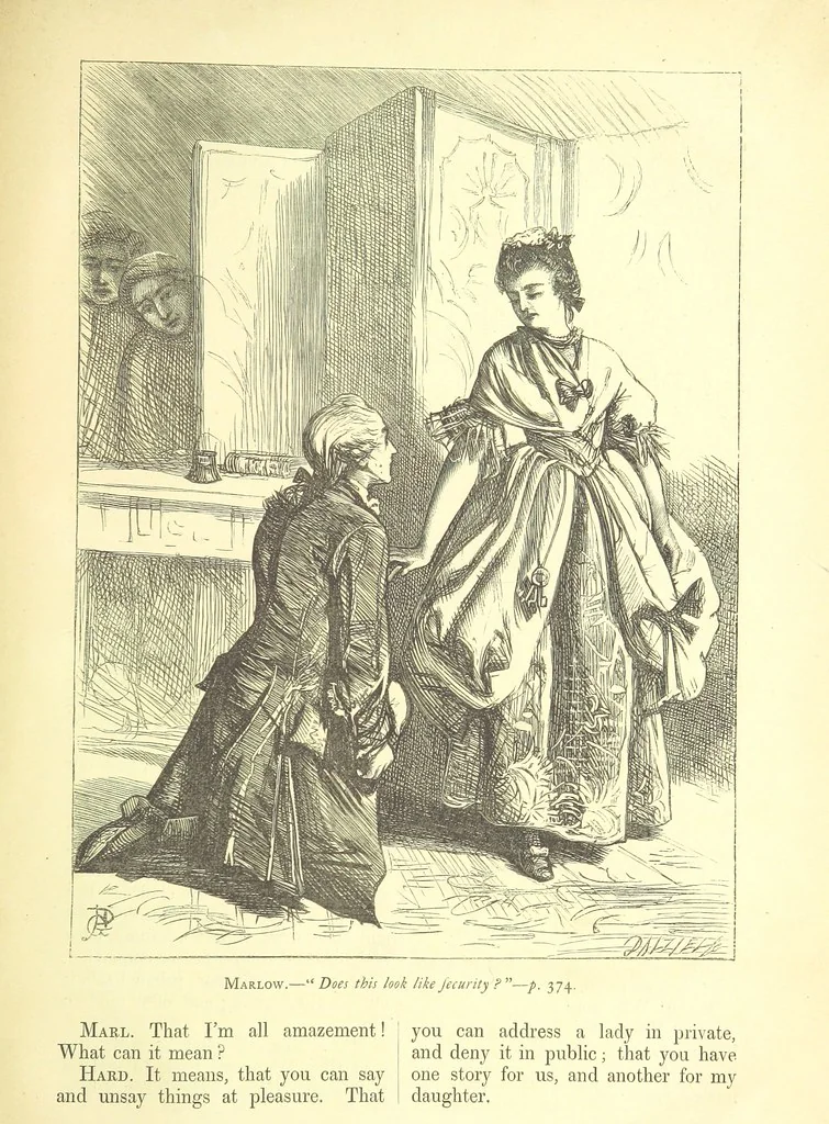 An illustration from Dalziels' Illustrated Goldsmith ... With one hundred pictures drawn by G. J. Pinwell, engraved by the brothers Dalziel, 1865, leaf 399