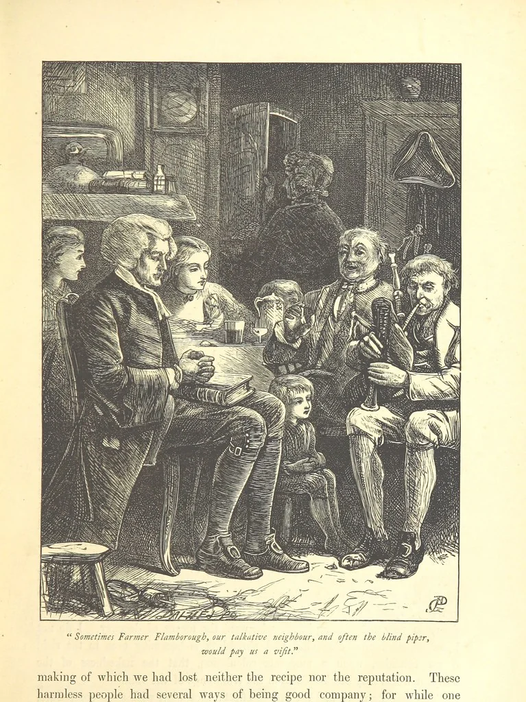 An illustration from Dalziels' Illustrated Goldsmith ... With one hundred pictures drawn by G. J. Pinwell, engraved by the brothers Dalziel, 1865, leaf 41