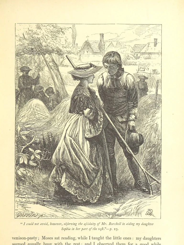 An illustration from Dalziels' Illustrated Goldsmith ... With one hundred pictures drawn by G. J. Pinwell, engraved by the brothers Dalziel, 1865, leaf 49