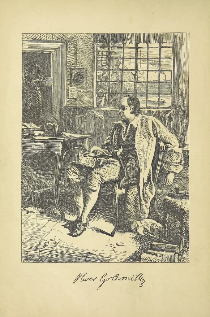An illustration from Dalziels' Illustrated Goldsmith ... With one hundred pictures drawn by G. J. Pinwell, engraved by the brothers Dalziel, 1865, leaf 6