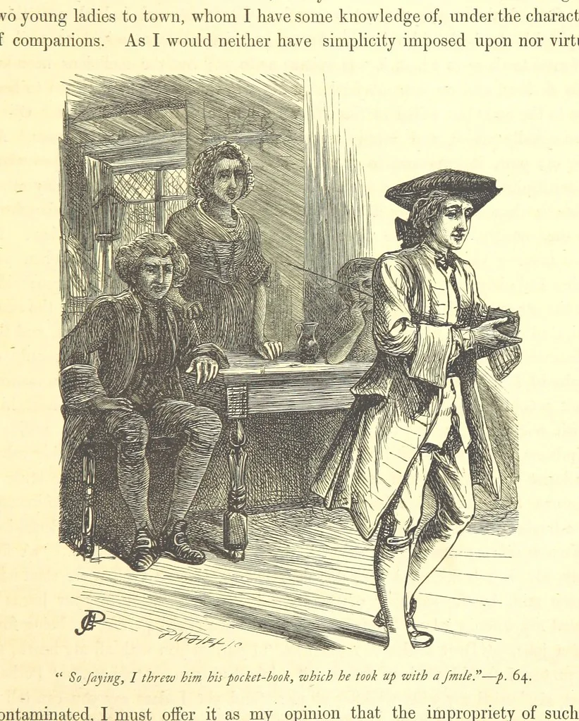 An illustration from Dalziels' Illustrated Goldsmith ... With one hundred pictures drawn by G. J. Pinwell, engraved by the brothers Dalziel, 1865, leaf 85