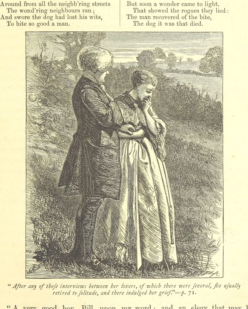 An illustration from Dalziels' Illustrated Goldsmith ... With one hundred pictures drawn by G. J. Pinwell, engraved by the brothers Dalziel, 1865, leaf 97