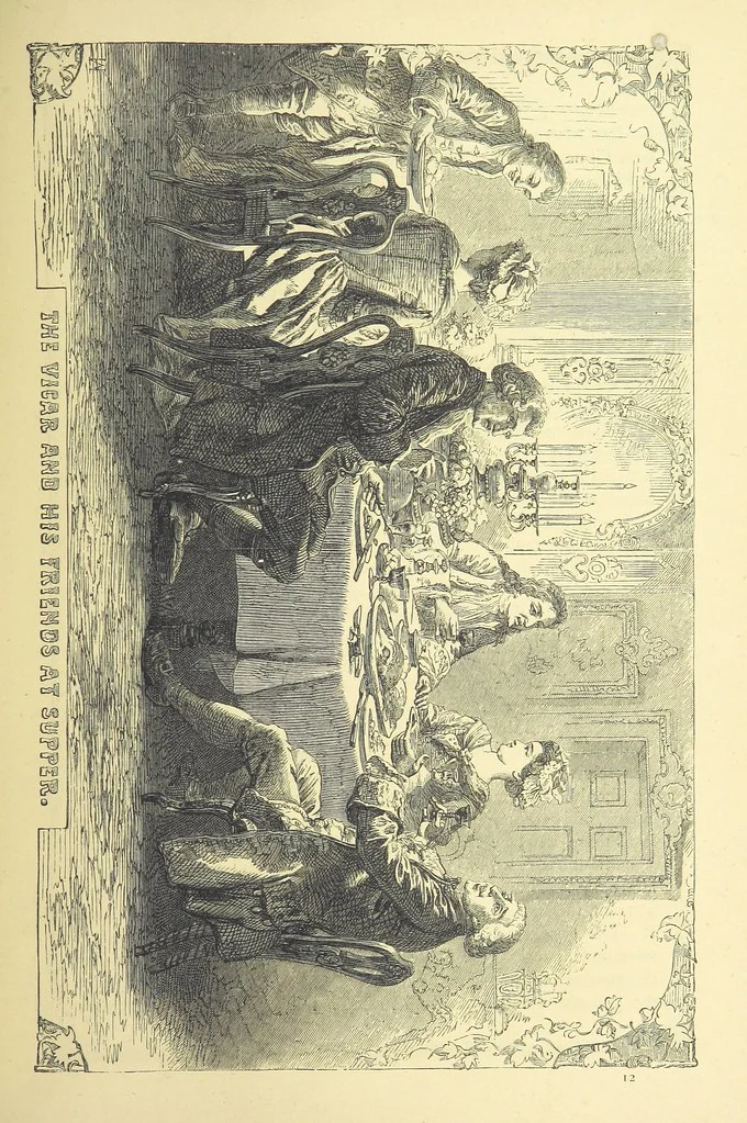 An illustration from The works of Oliver Goldsmith ... With introductions, notes, and a life of Oliver Goldsmith, by John Francis Waller, 1871, leaf 141