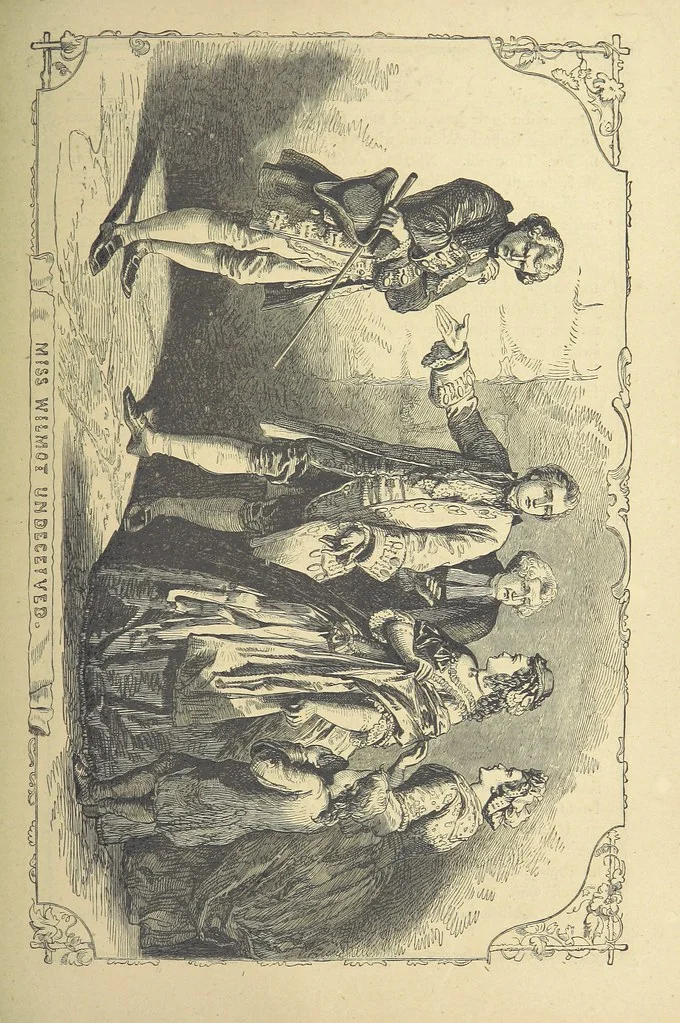 An illustration from The works of Oliver Goldsmith ... With introductions, notes, and a life of Oliver Goldsmith, by John Francis Waller, 1871, leaf 225