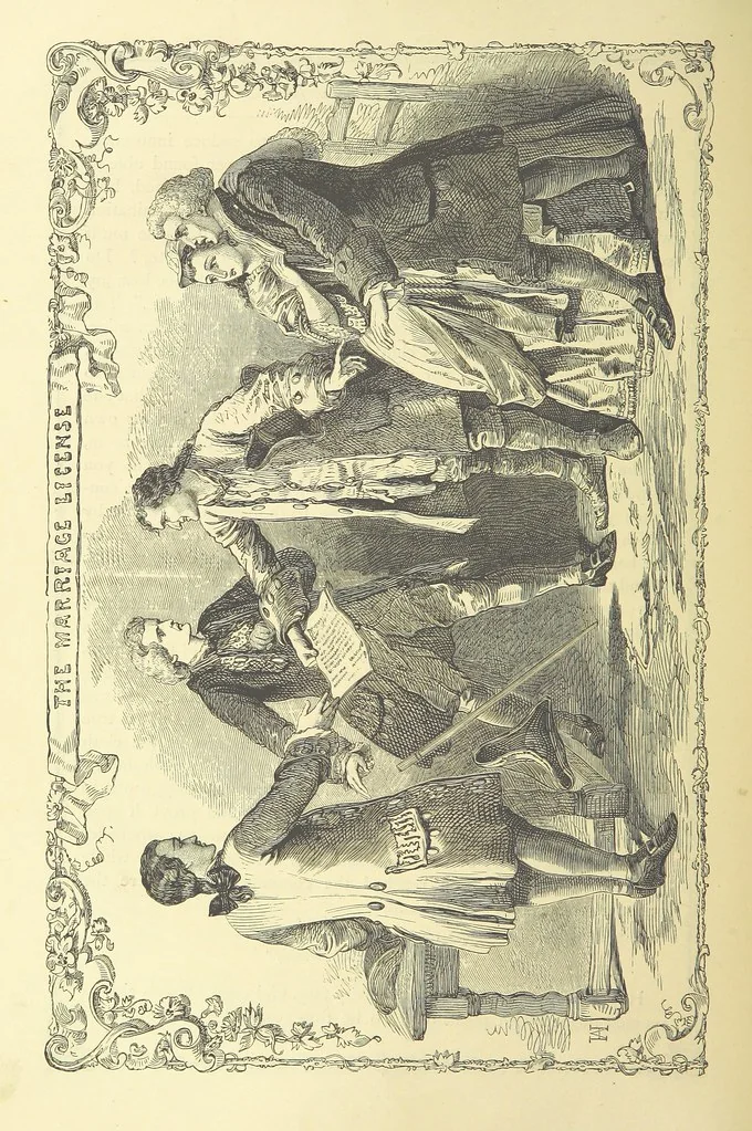An illustration from The works of Oliver Goldsmith ... With introductions, notes, and a life of Oliver Goldsmith, by John Francis Waller, 1871, leaf 232