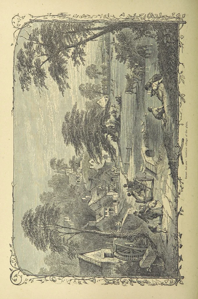 An illustration from The works of Oliver Goldsmith ... With introductions, notes, and a life of Oliver Goldsmith, by John Francis Waller, 1871, leaf 244