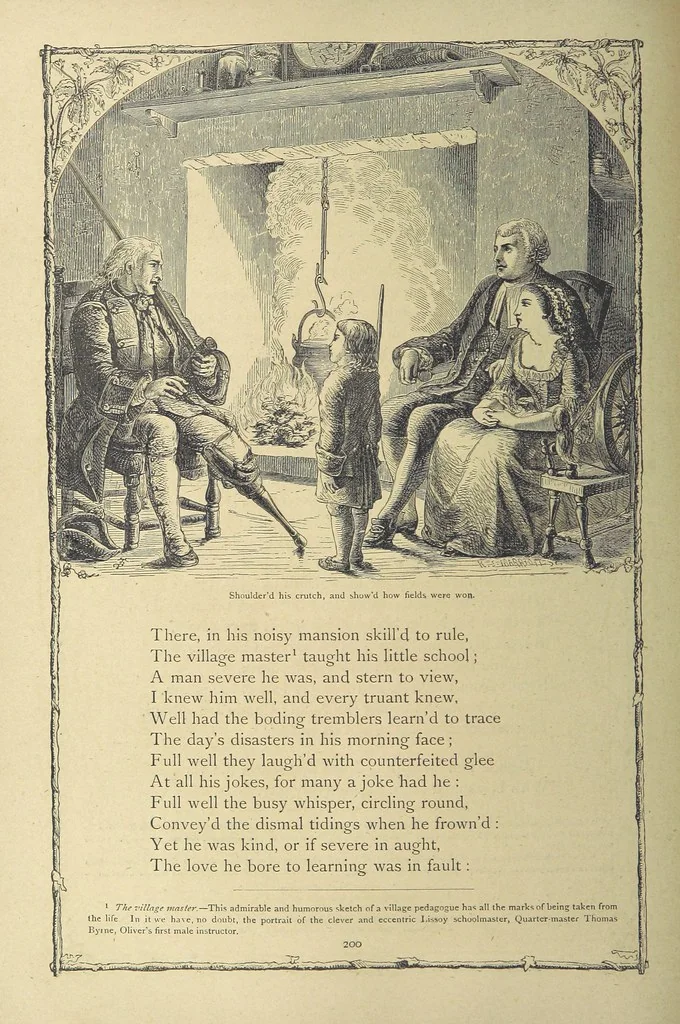 An illustration from The works of Oliver Goldsmith ... With introductions, notes, and a life of Oliver Goldsmith, by John Francis Waller, 1871, leaf 252