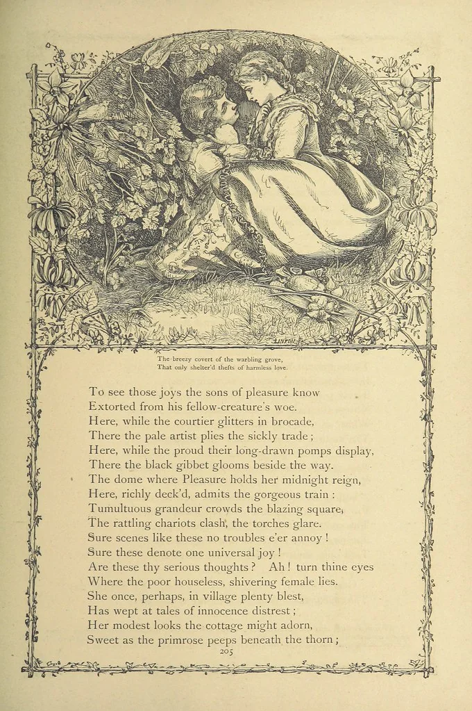 An illustration from The works of Oliver Goldsmith ... With introductions, notes, and a life of Oliver Goldsmith, by John Francis Waller, 1871, leaf 257