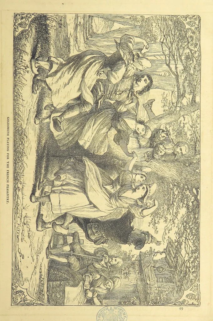 An illustration from The works of Oliver Goldsmith ... With introductions, notes, and a life of Oliver Goldsmith, by John Francis Waller, 1871, leaf 29