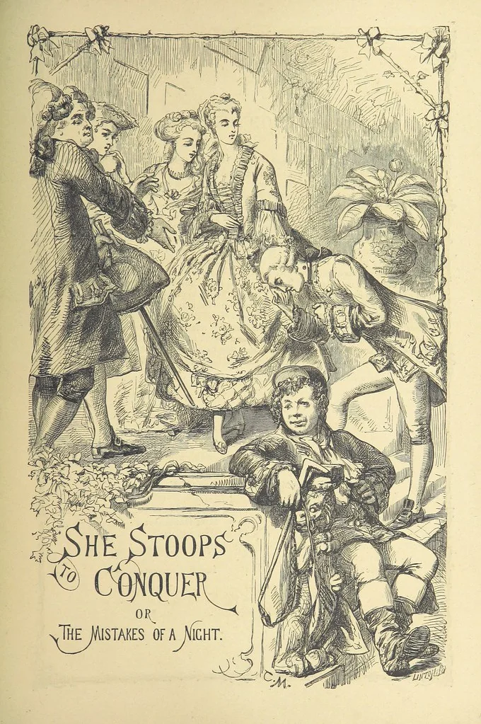 An illustration from The works of Oliver Goldsmith ... With introductions, notes, and a life of Oliver Goldsmith, by John Francis Waller, 1871, leaf 297