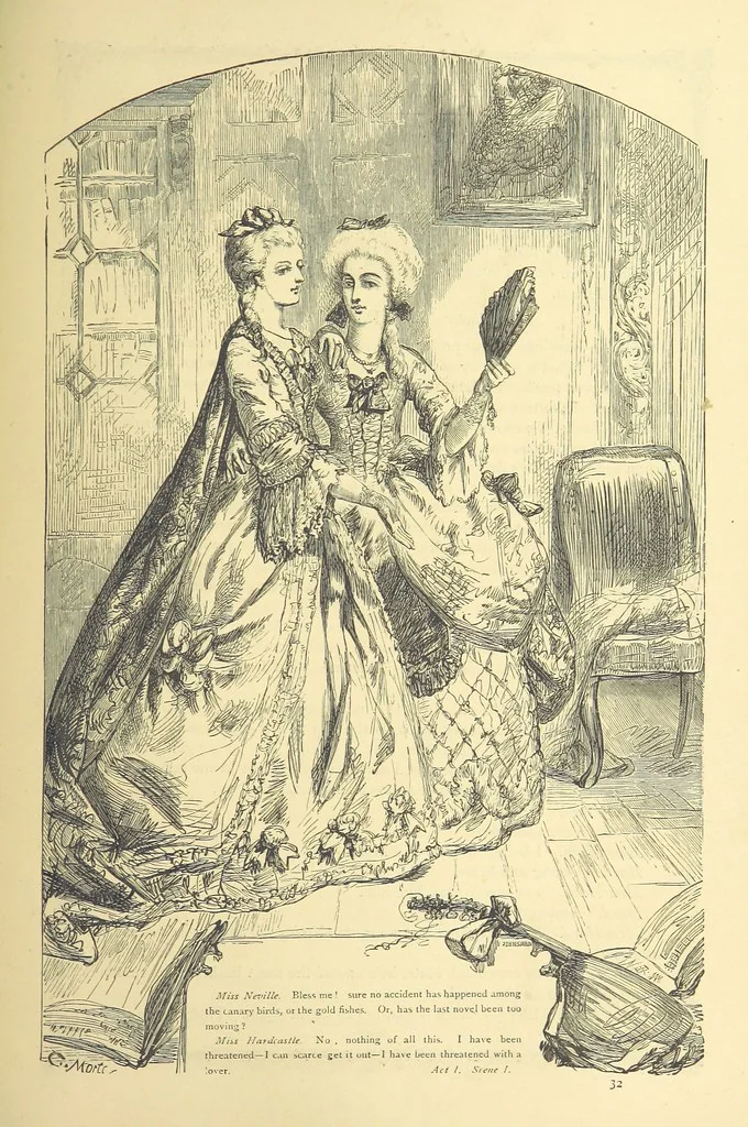 An illustration from The works of Oliver Goldsmith ... With introductions, notes, and a life of Oliver Goldsmith, by John Francis Waller, 1871, leaf 301
