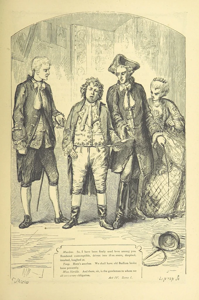 An illustration from The works of Oliver Goldsmith ... With introductions, notes, and a life of Oliver Goldsmith, by John Francis Waller, 1871, leaf 343