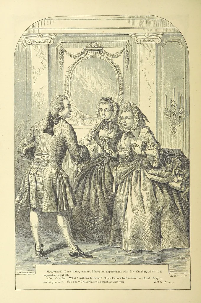 An illustration from The works of Oliver Goldsmith ... With introductions, notes, and a life of Oliver Goldsmith, by John Francis Waller, 1871, leaf 370