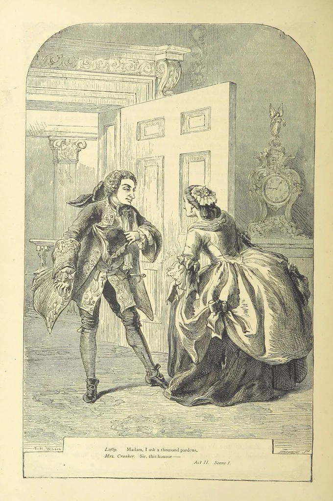 An illustration from The works of Oliver Goldsmith ... With introductions, notes, and a life of Oliver Goldsmith, by John Francis Waller, 1871, leaf 378