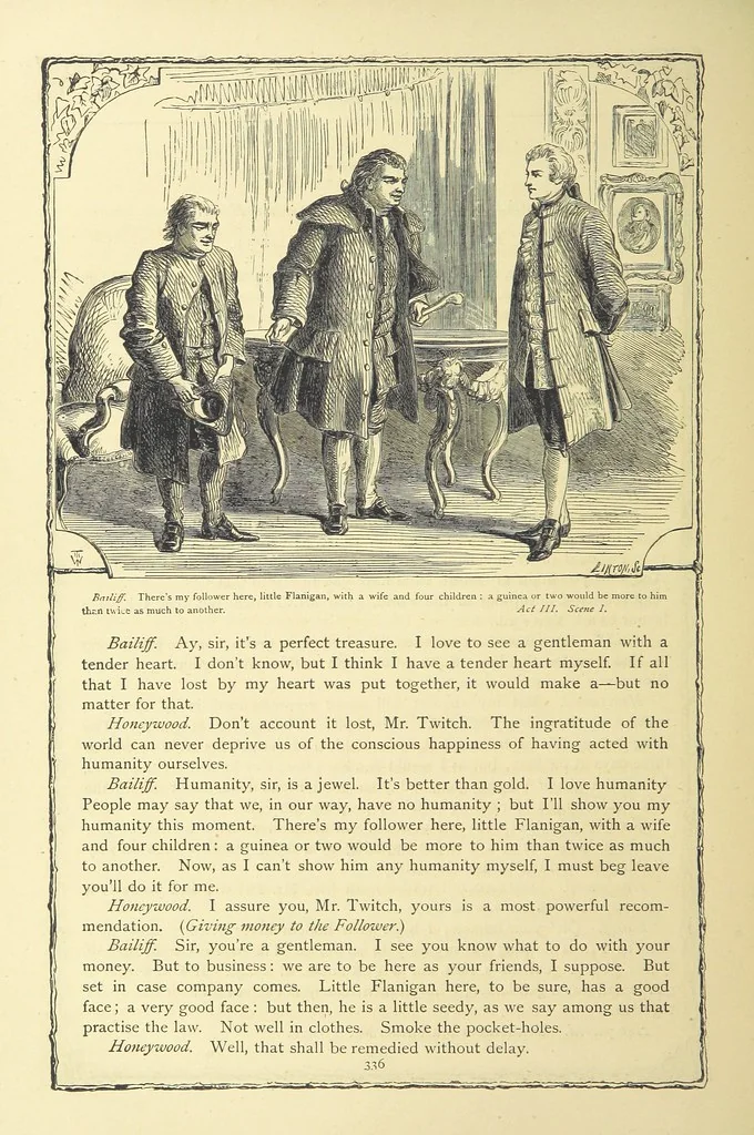 An illustration from The works of Oliver Goldsmith ... With introductions, notes, and a life of Oliver Goldsmith, by John Francis Waller, 1871, leaf 386