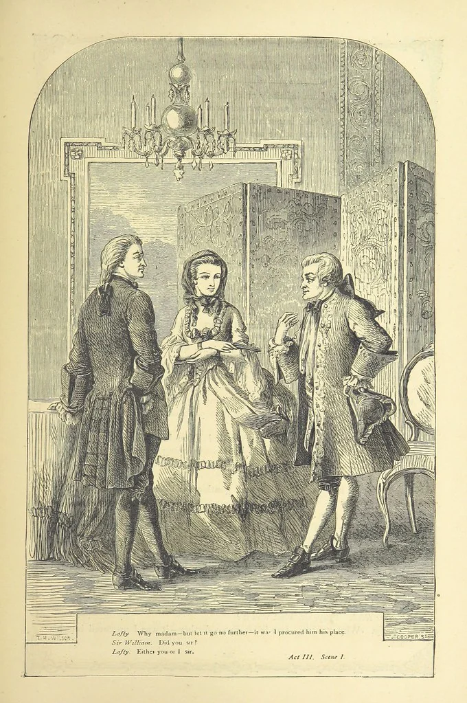 An illustration from The works of Oliver Goldsmith ... With introductions, notes, and a life of Oliver Goldsmith, by John Francis Waller, 1871, leaf 391