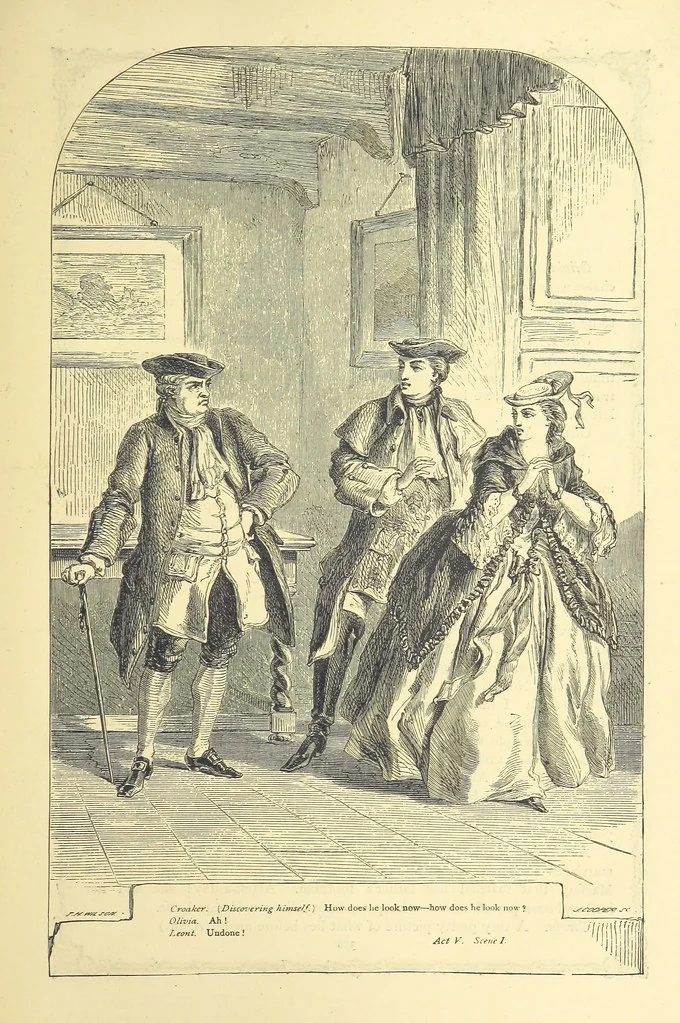 An illustration from The works of Oliver Goldsmith ... With introductions, notes, and a life of Oliver Goldsmith, by John Francis Waller, 1871, leaf 407
