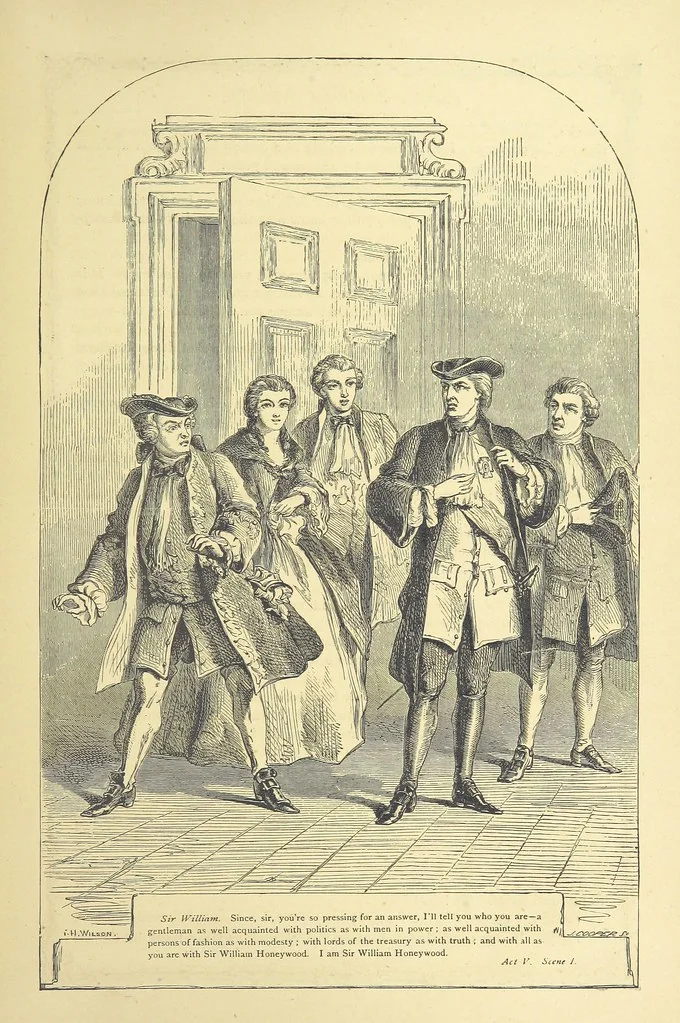 An illustration from The works of Oliver Goldsmith ... With introductions, notes, and a life of Oliver Goldsmith, by John Francis Waller, 1871, leaf 415