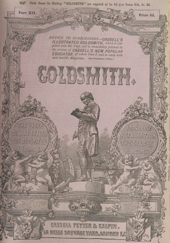 An illustration from The works of Oliver Goldsmith ... With introductions, notes, and a life of Oliver Goldsmith, by John Francis Waller, 1871, leaf 425