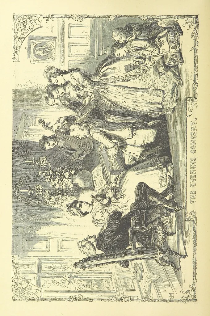 An illustration from The works of Oliver Goldsmith ... With introductions, notes, and a life of Oliver Goldsmith, by John Francis Waller, 1871, leaf 60