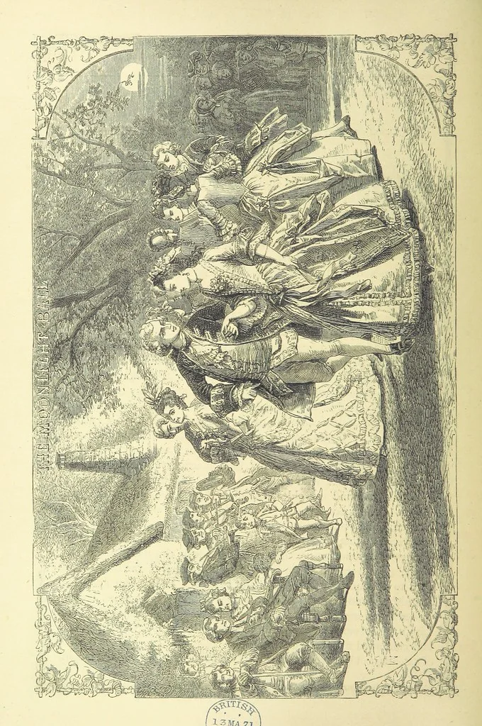 An illustration from The works of Oliver Goldsmith ... With introductions, notes, and a life of Oliver Goldsmith, by John Francis Waller, 1871, leaf 92