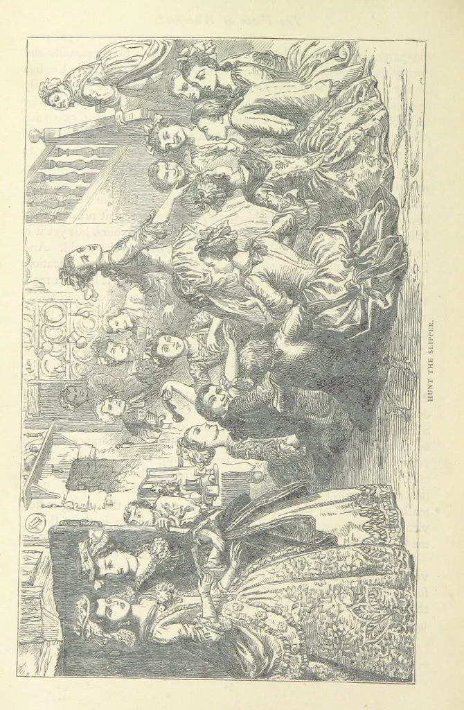 An illustration from The vicar of Wakefield, and other works ... With introduction notes and a life of Oliver Goldsmith, by John Francis Waller, 1877, leaf 104