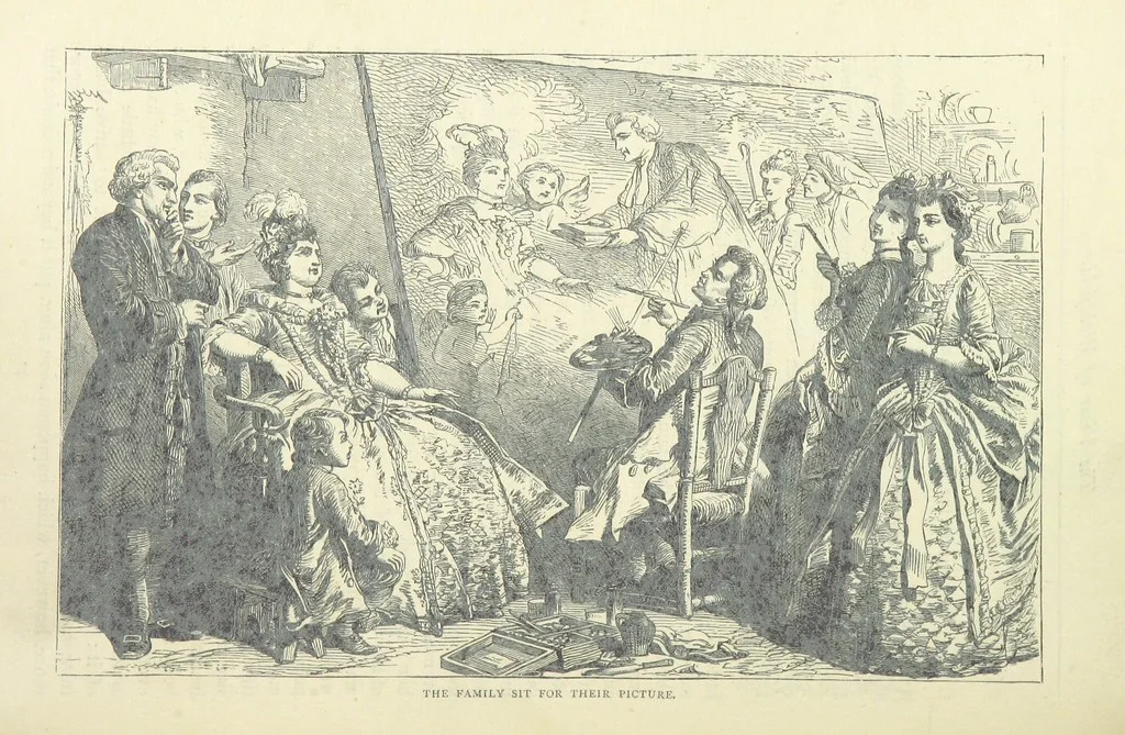 An illustration from The vicar of Wakefield, and other works ... With introduction notes and a life of Oliver Goldsmith, by John Francis Waller, 1877, leaf 124