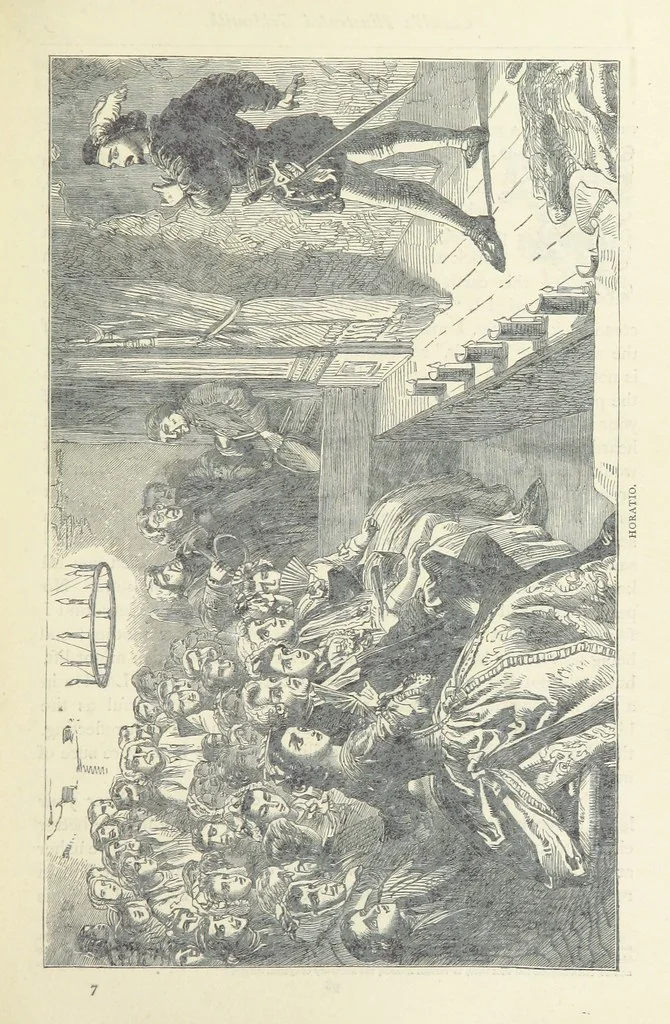 An illustration from The vicar of Wakefield, and other works ... With introduction notes and a life of Oliver Goldsmith, by John Francis Waller, 1877, leaf 149
