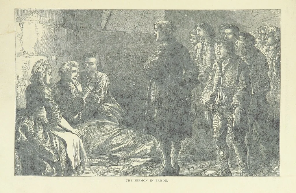 An illustration from The vicar of Wakefield, and other works ... With introduction notes and a life of Oliver Goldsmith, by John Francis Waller, 1877, leaf 209