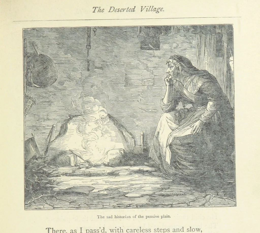 An illustration from The vicar of Wakefield, and other works ... With introduction notes and a life of Oliver Goldsmith, by John Francis Waller, 1877, leaf 249
