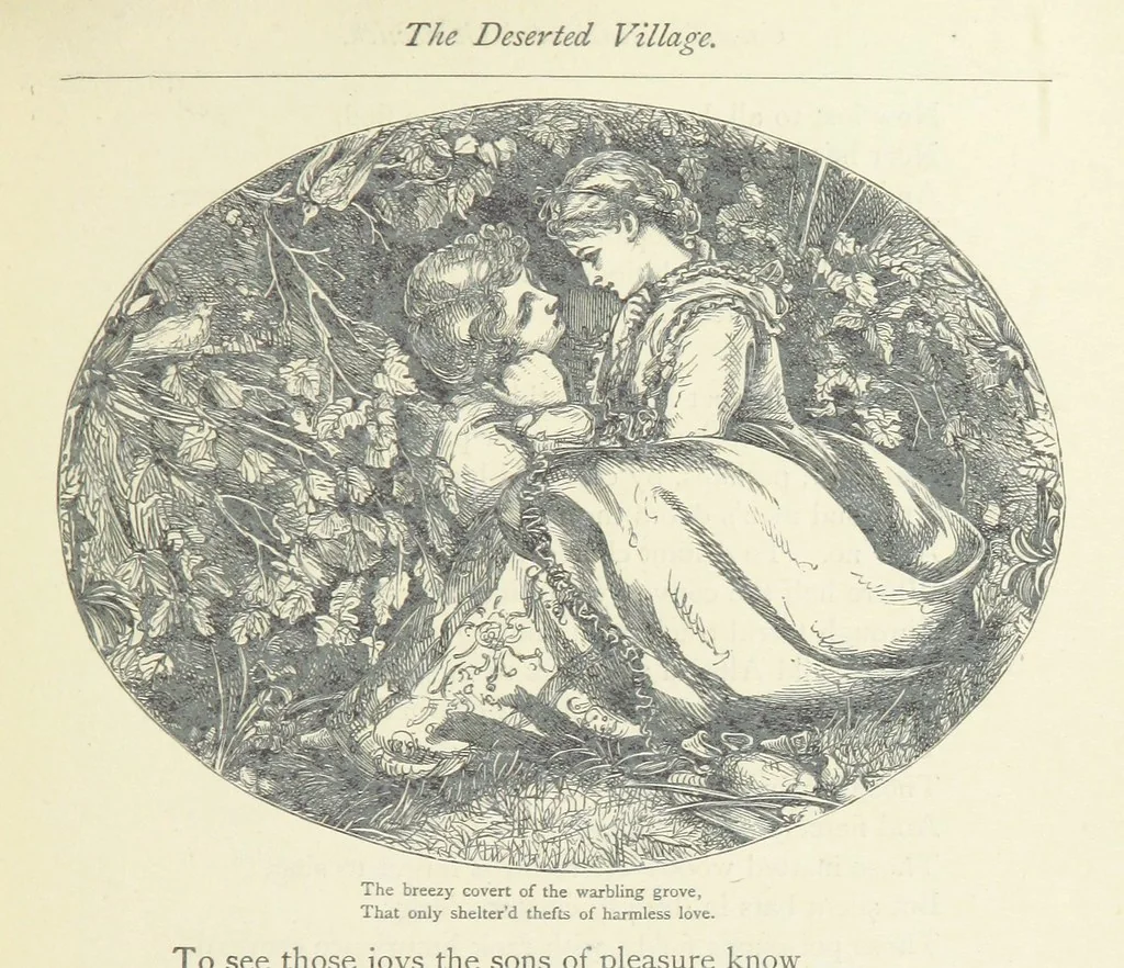 An illustration from The vicar of Wakefield, and other works ... With introduction notes and a life of Oliver Goldsmith, by John Francis Waller, 1877, leaf 257