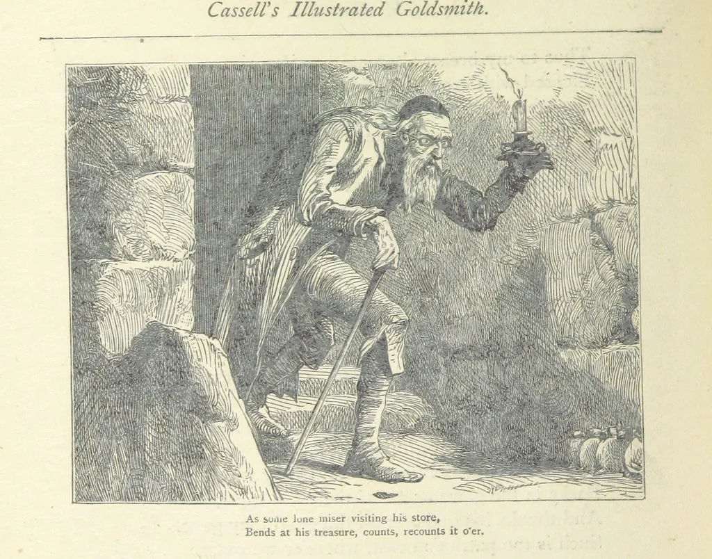 An illustration from The vicar of Wakefield, and other works ... With introduction notes and a life of Oliver Goldsmith, by John Francis Waller, 1877, leaf 268