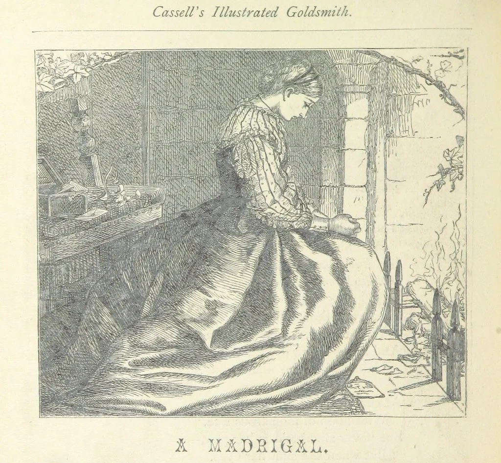 An illustration from The vicar of Wakefield, and other works ... With introduction notes and a life of Oliver Goldsmith, by John Francis Waller, 1877, leaf 296