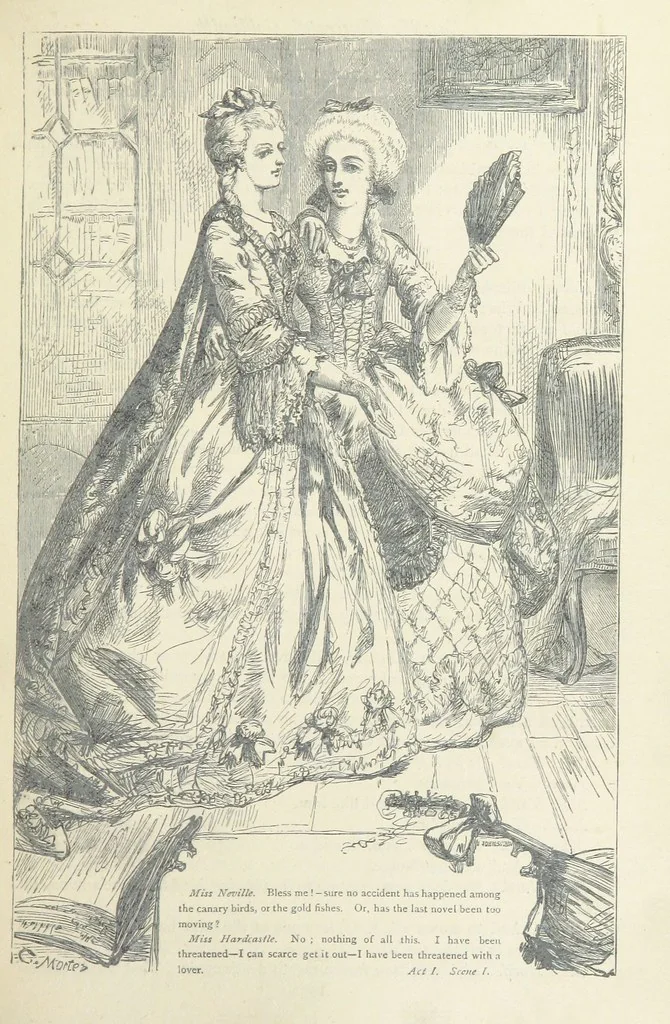An illustration from The vicar of Wakefield, and other works ... With introduction notes and a life of Oliver Goldsmith, by John Francis Waller, 1877, leaf 301