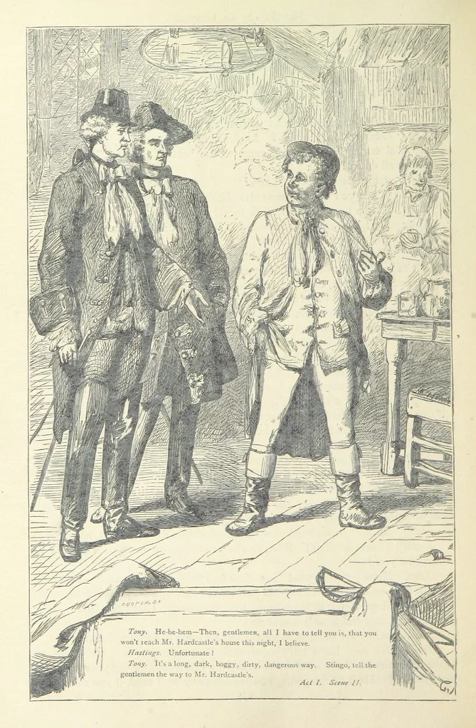 An illustration from The vicar of Wakefield, and other works ... With introduction notes and a life of Oliver Goldsmith, by John Francis Waller, 1877, leaf 308