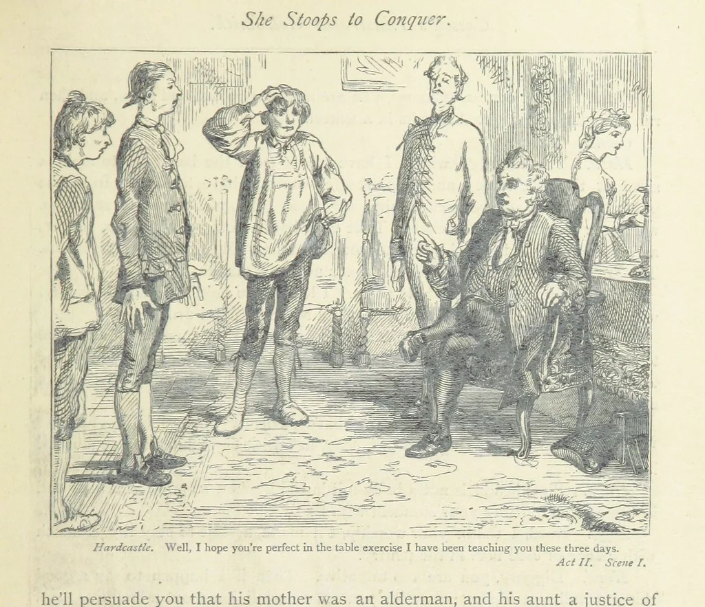 An illustration from The vicar of Wakefield, and other works ... With introduction notes and a life of Oliver Goldsmith, by John Francis Waller, 1877, leaf 309