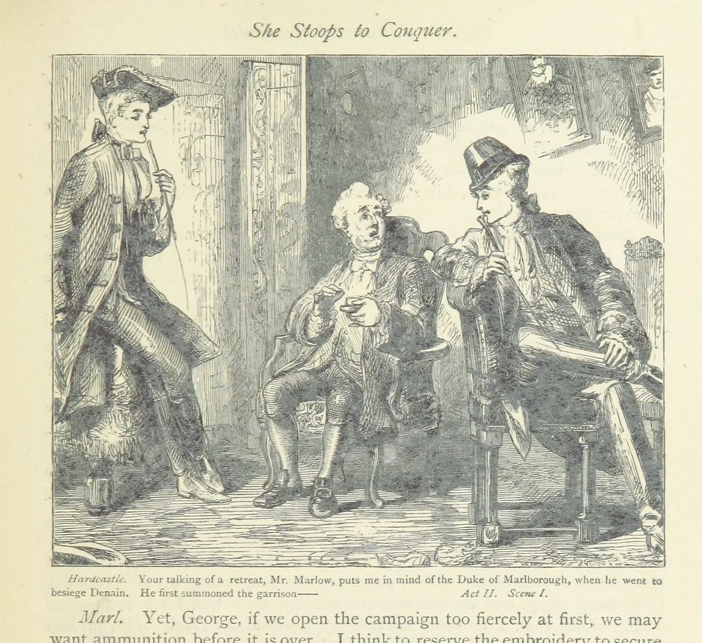 An illustration from The vicar of Wakefield, and other works ... With introduction notes and a life of Oliver Goldsmith, by John Francis Waller, 1877, leaf 313