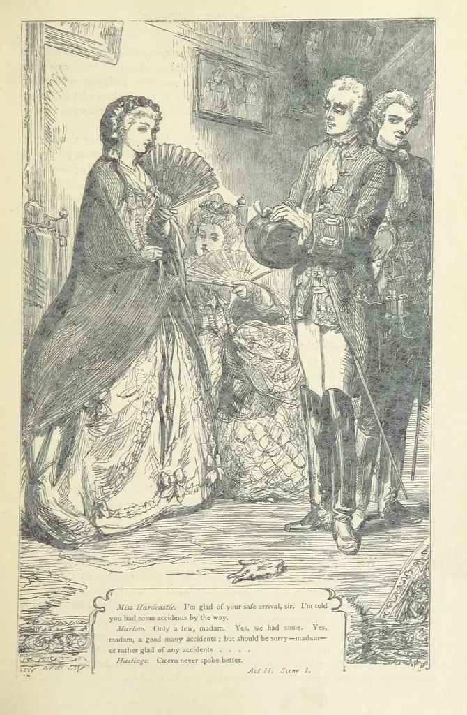 An illustration from The vicar of Wakefield, and other works ... With introduction notes and a life of Oliver Goldsmith, by John Francis Waller, 1877, leaf 317