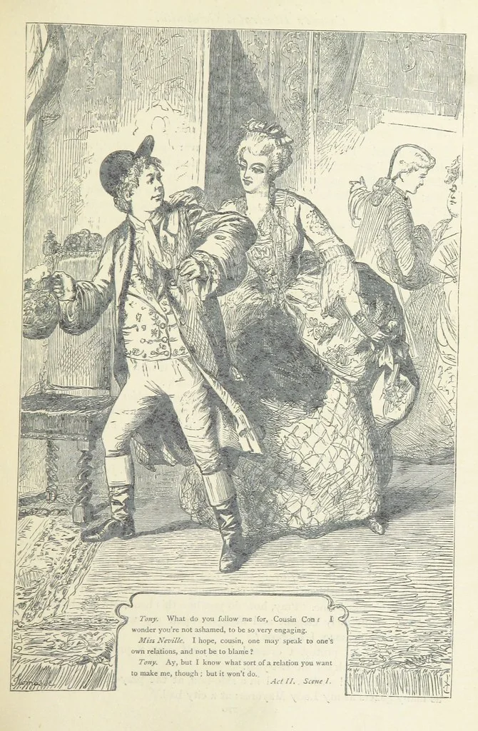 An illustration from The vicar of Wakefield, and other works ... With introduction notes and a life of Oliver Goldsmith, by John Francis Waller, 1877, leaf 321