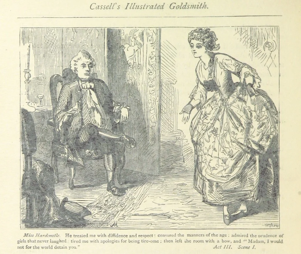 An illustration from The vicar of Wakefield, and other works ... With introduction notes and a life of Oliver Goldsmith, by John Francis Waller, 1877, leaf 328