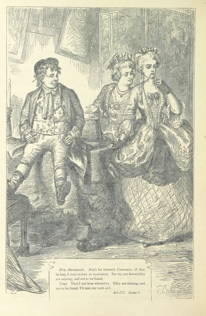 An illustration from The vicar of Wakefield, and other works ... With introduction notes and a life of Oliver Goldsmith, by John Francis Waller, 1877, leaf 332