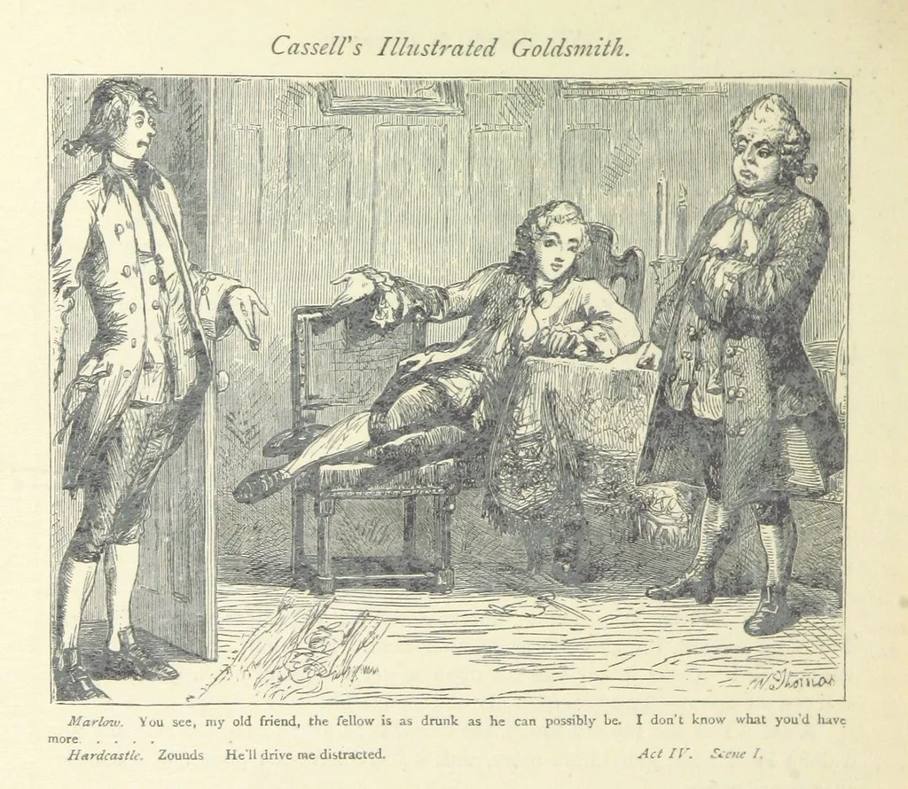 An illustration from The vicar of Wakefield, and other works ... With introduction notes and a life of Oliver Goldsmith, by John Francis Waller, 1877, leaf 340